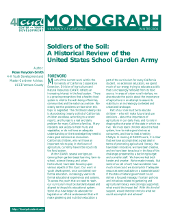 United States School Garden Army - California 4-H