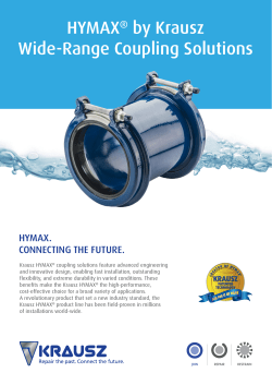 HYMAX&reg; by Krausz Wide-Range Coupling Solutions