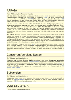 APP-6A Concurrent Versions System Subversion DOD-STD