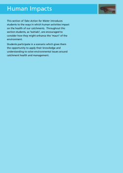 Human impacts section - Greater Wellington Regional Council