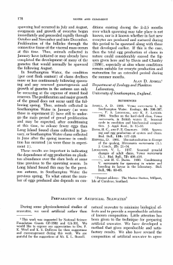 PREPARATION OF ARTIFICIAL SEAWATER