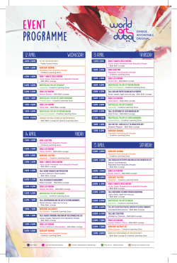event Programme - World Art Dubai