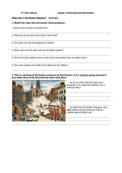 2nd Year history Causes of the American Revolution