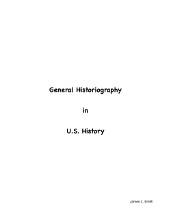 General Historiography