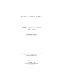 silas weir mitchell - National Academy of Sciences