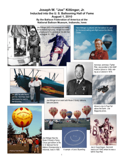 Joseph W. &ldquo;Joe&rdquo; Kittinger, Jr.