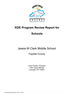 Jessie Clark - Fayette County Public Schools