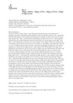 PDF &ndash; Route description and map