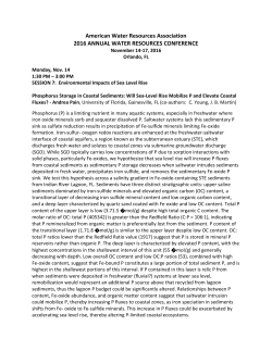 SESSION 7: Environmental Impacts of Sea Level Rise I