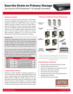Ease the Strain on Primary Storage