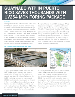 guaynabo wtp in puerto rico saves thousands with uv254 monitoring
