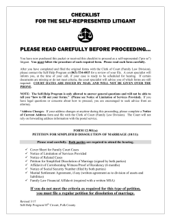 Florida Family Law Rules of Procedure Form 12.901(a), Petition for