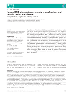 Human HAD phosphatases: structure, mechanism, and roles in