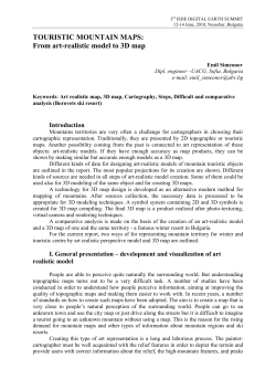 TOURISTIC MOUNTAIN MAPS