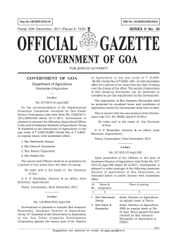 No. FMG-(C)-128/AR(Dairy)/Goa