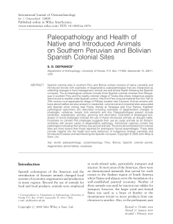 Paleopathology and health of native and introduced animals on