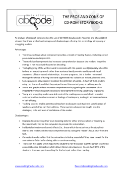 the pros and cons of cd-rom storybooks