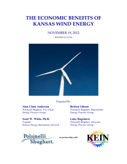 the economic benefits of kansas wind energy