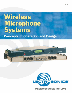 Wireless Microphone Systems