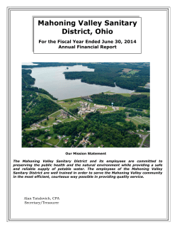 Mahoning Valley Sanitary District, Ohio