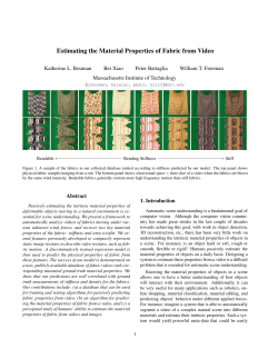 Estimating the Material Properties of Fabric from Video