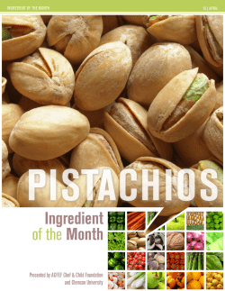 PISTACHIOS - American Culinary Federation