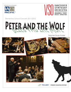 Teacher Study Guide - Vancouver Symphony Orchestra