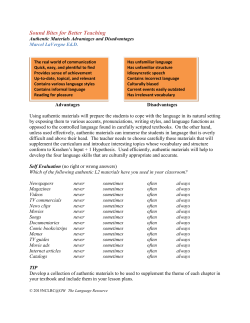 Sound Bites for Better Teaching