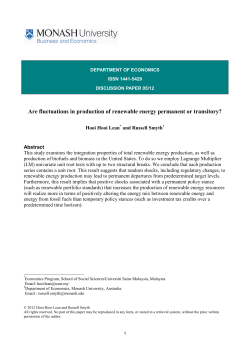 Are fluctuations in production of renewable energy permanent or