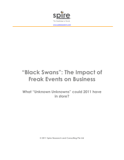 “Black Swans”: The Impact of Freak Events on Business
