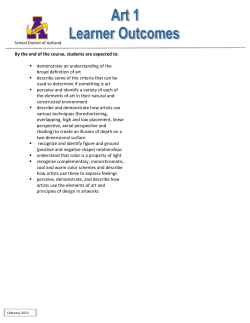 By the end of the course, students are expected to