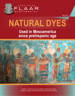 NATURAL DYES Used in Mesoamerica since
