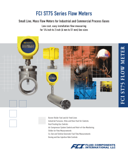FCI ST75 Series Flow Meters