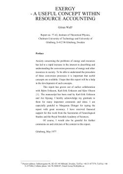 a Useful Concept within Resource Accounting
