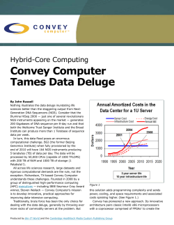 Convey Computer Tames Data Deluge - Bio