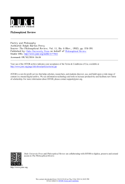 Poetry and Philosophy