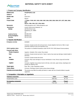 material safety data sheet