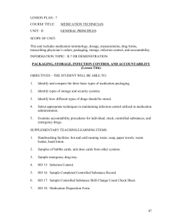 Certified Medication Technician Student Manual