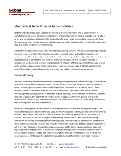 Mechanical Activation of Active Solders - S