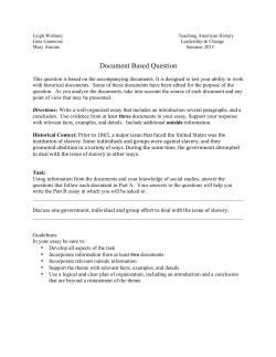 Document Based Question