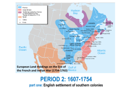 period 2: 1607-1754 - VVS School District