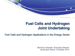 Fuel Cells and Hydrogen Joint Undertaking