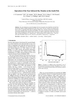 Operation of the Near Infrared Sky Monitor at the South Pole