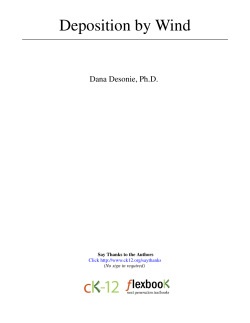 Deposition by Wind