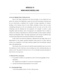 module vi wind-wave modelling