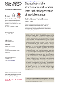 Discrete but variable structure of animal societies leads to the false