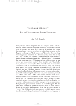 "Jos&eacute; can you see": Latin@ responses to racist discourse
