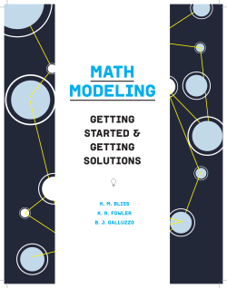 Math Modeling - Moody`s Mega Math Challenge