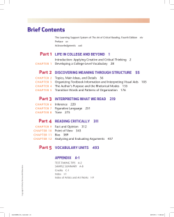 Brief Contents