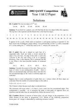 Solutions